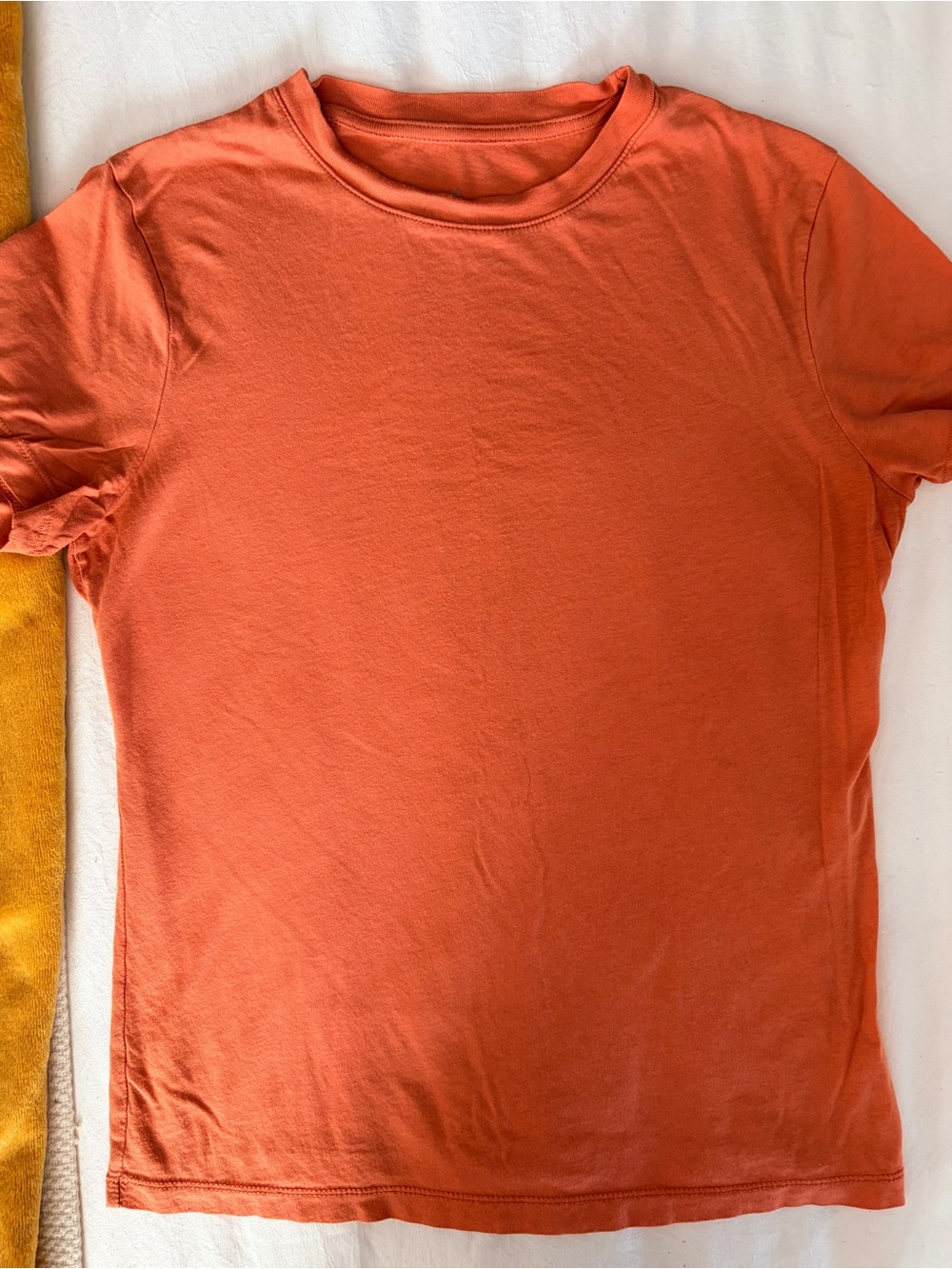a new day Rust-Orange Crewneck Short Sleeve Tee